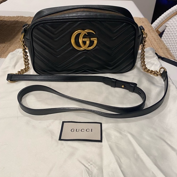 Gucci Handbags - Gucci GG Marmont small leather shoulder bag